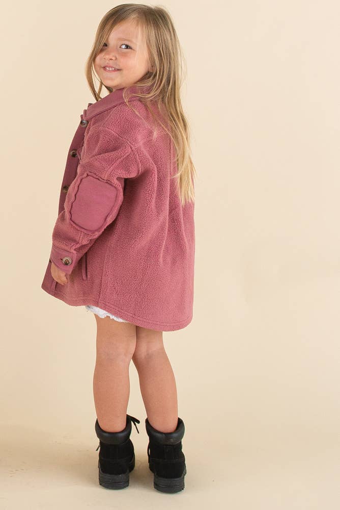 Berry Love Sherpa Jacket