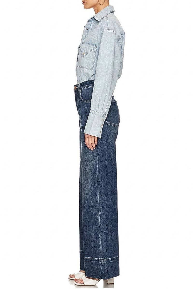 ARTEMIS VINTAGE - HIGH RISE TUMMY CONTROL SLIM PALAZZO JEANS