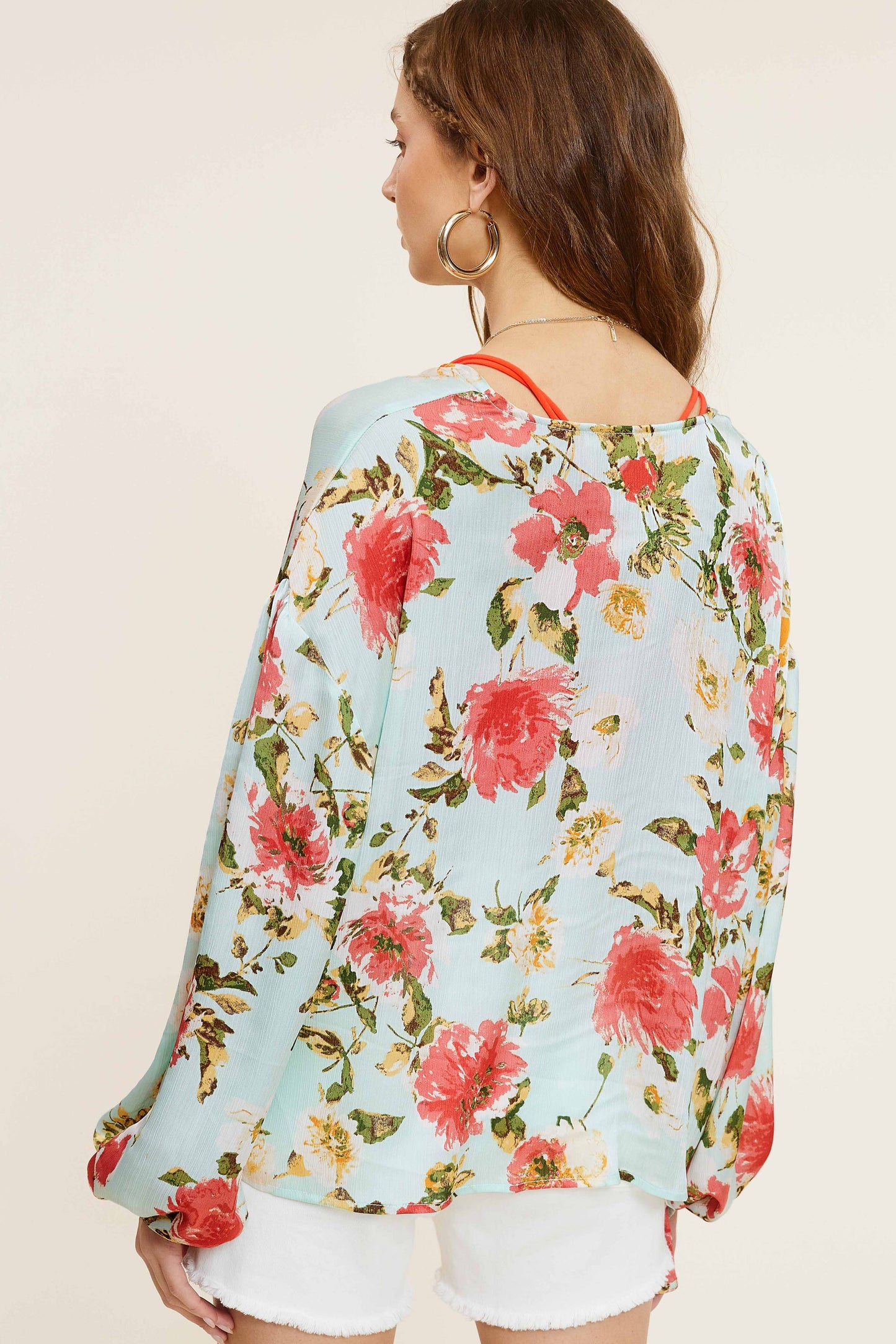 Flowery Open Cardi