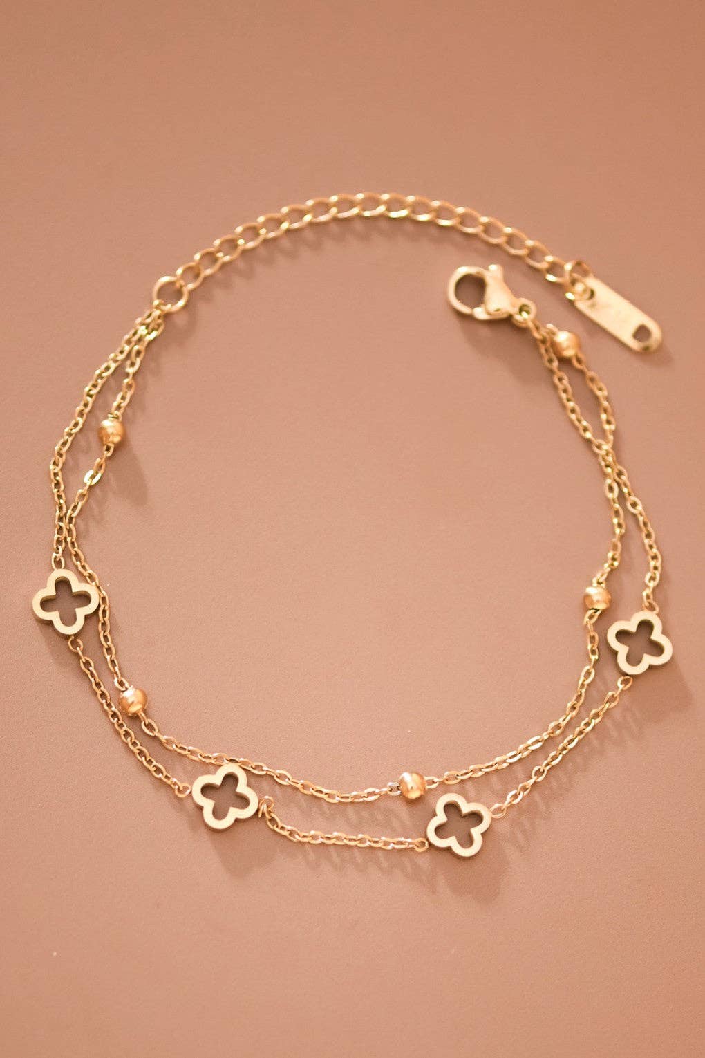 18K Gold Plated Waterproof Stainless Steel Chain Bracelet