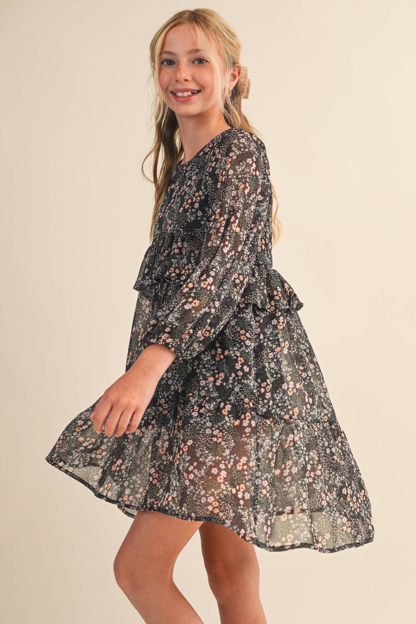 Girls High Low Midi Dress