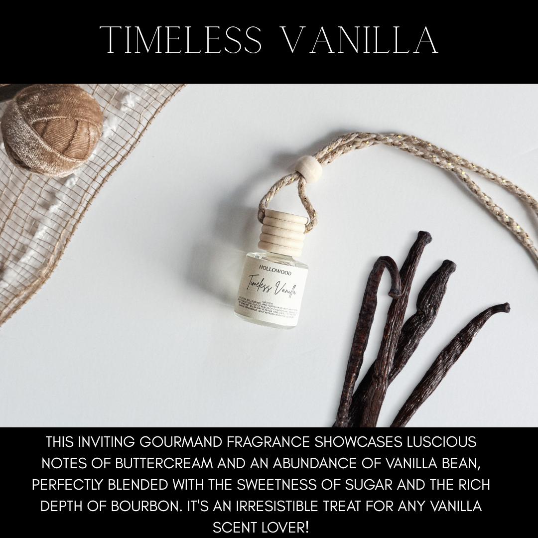 HOLLOWOOD FRAGRANCE - Everyday Scents Car Diffuser: TIMELESS VANILLA