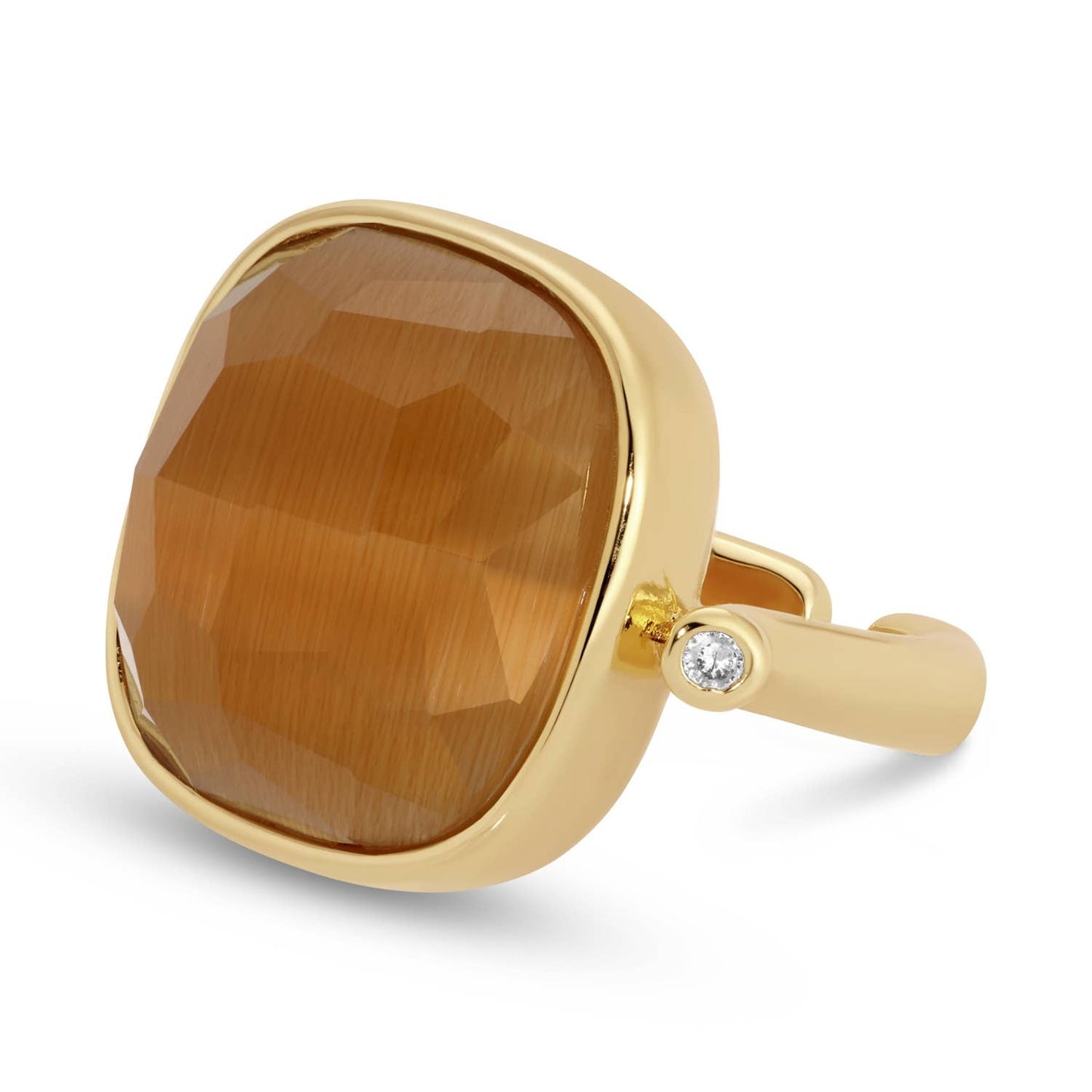 Splendid Iris - Ms. Reliability Square Stone Ring: White