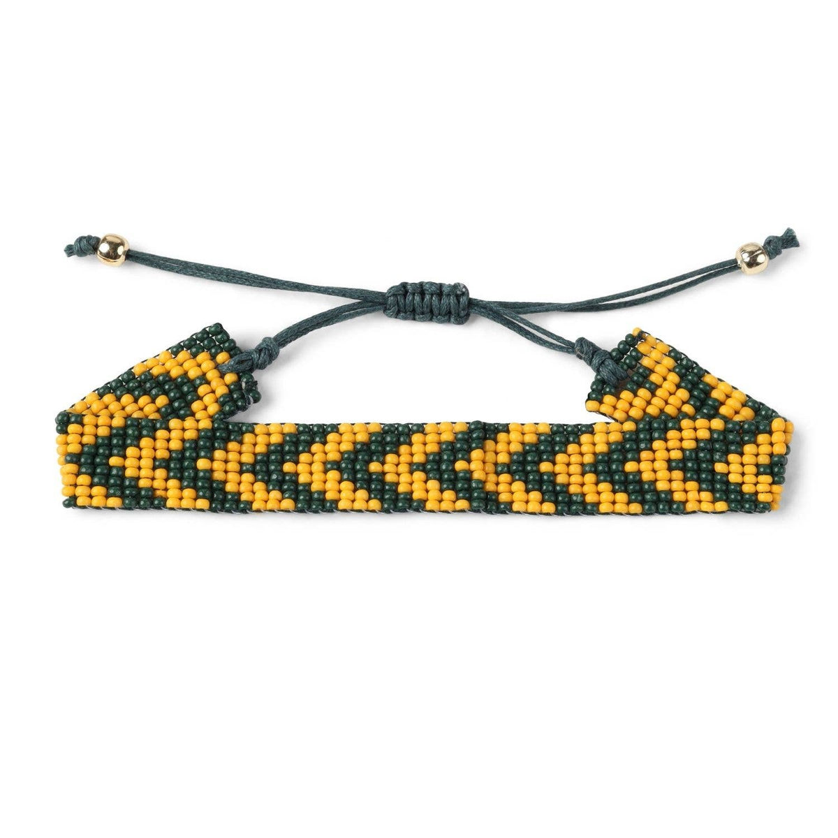 Splendid Iris - Sale - Adjustable Game Day Bracelet: Black/Orange