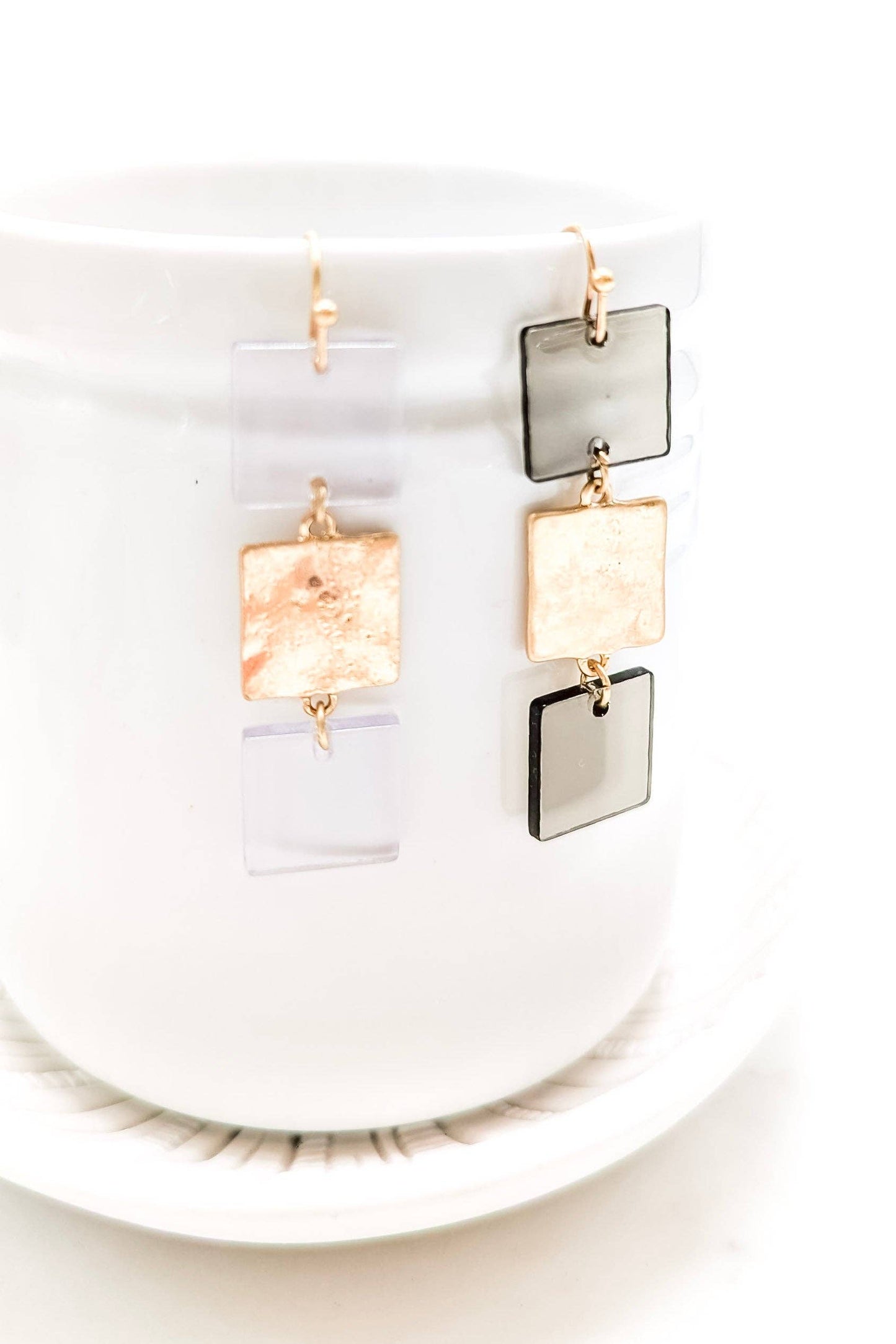 Annalisa Earrings: CLEAR-WG