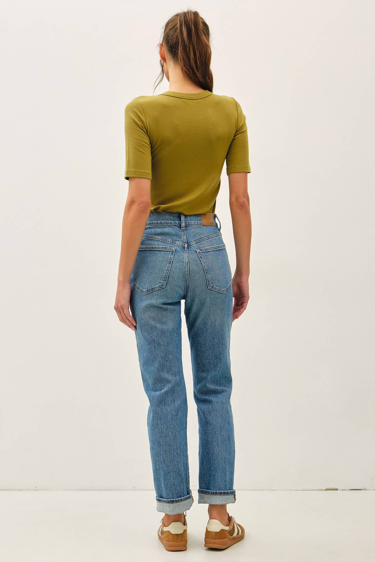 Be Cool - [NEW COLOR]ULTRA SOFT BASIC SHORT SLEEVE TOP : WINE / L
