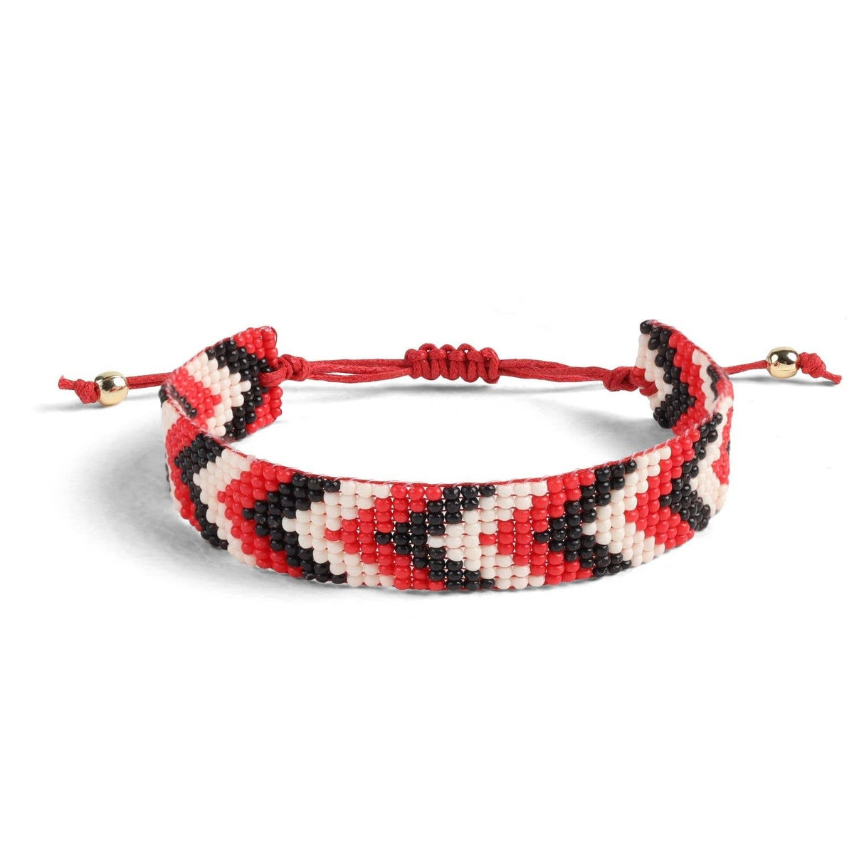 Splendid Iris - Sale - Adjustable Game Day Bracelet: Black/Orange