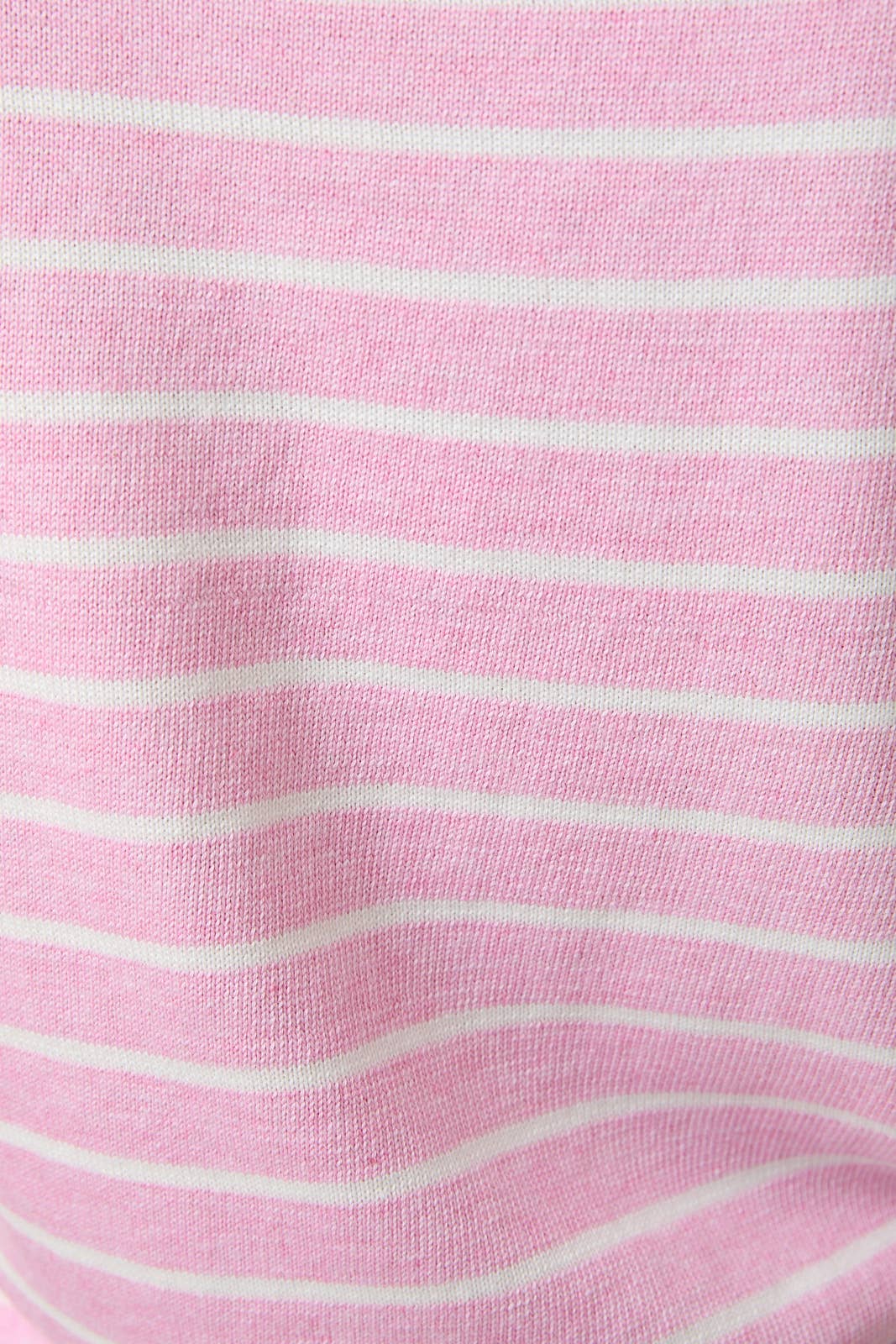 Sunday Edition by LE LIS - HALF SLEEVE CREW NECK PUFF STRIPED SWEATER TOP: LT BLUE-WHITE STRIPE / M