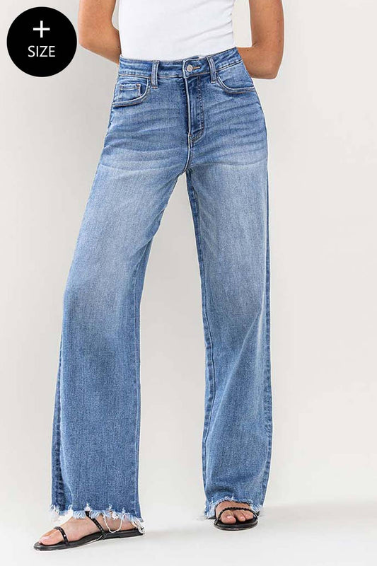 Raw Hem Tummy Control Denim