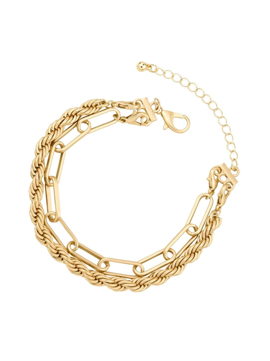 Jada Bracelet: Matte Gold