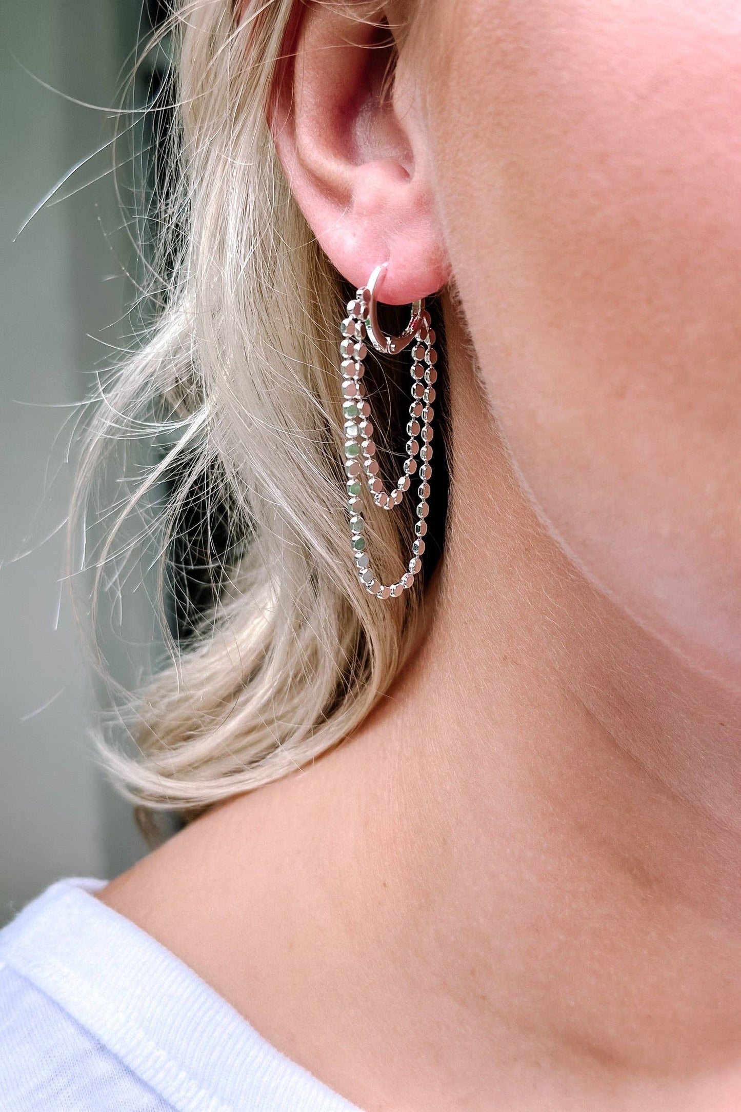 Talia Earrings: Silver