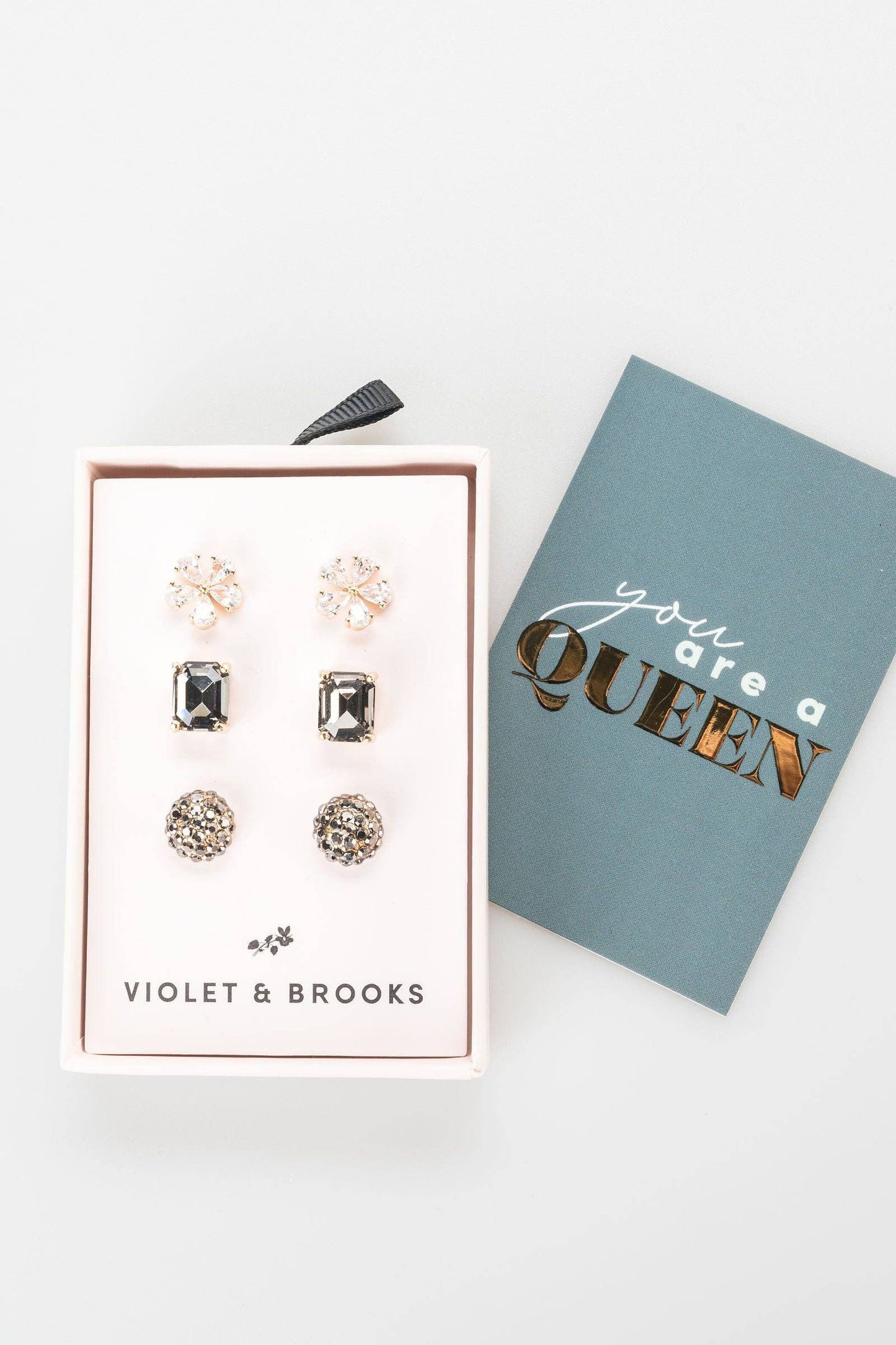 You Are A Queen Earring Gift Trio