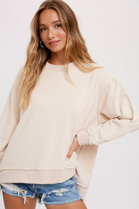 Oversized Sweatshirt in Oatmeal