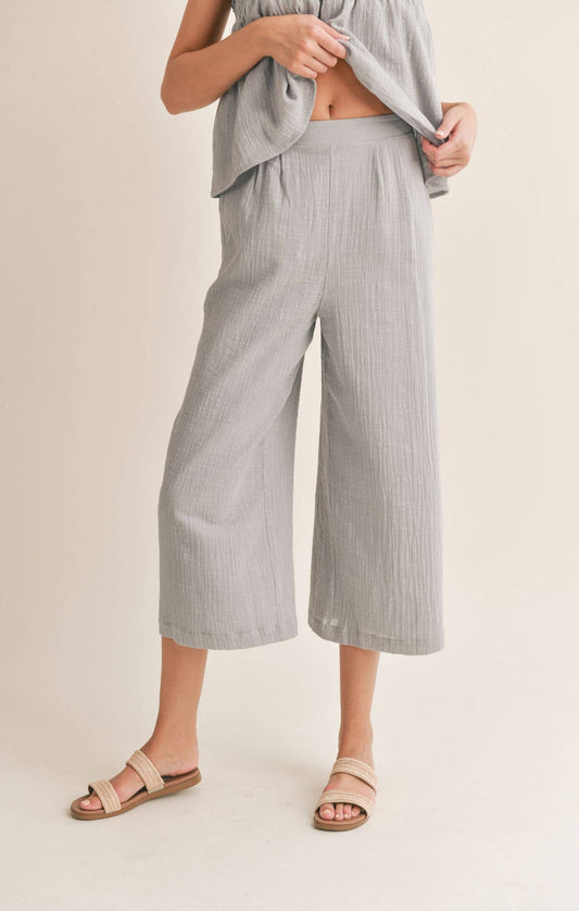 Bird Song Wide Leg Cropped Pant